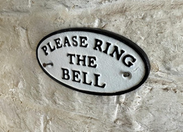 Please ring the bell sign